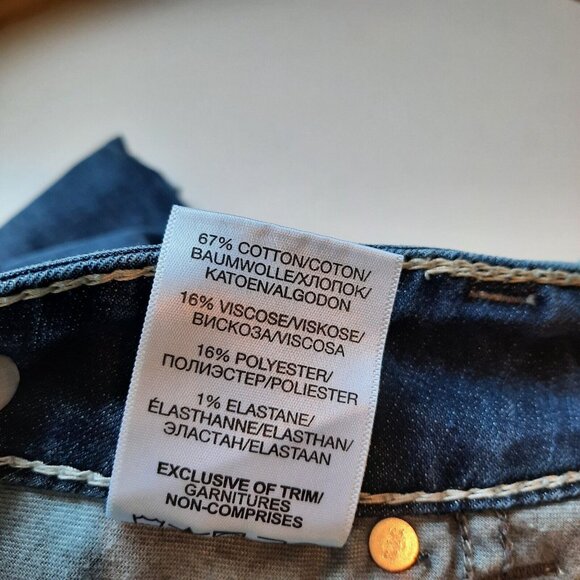 Silver Jeans Womens 29‎ Suki Mid Rise Capri Cropped Denim Stretch - Picture 7 of 11